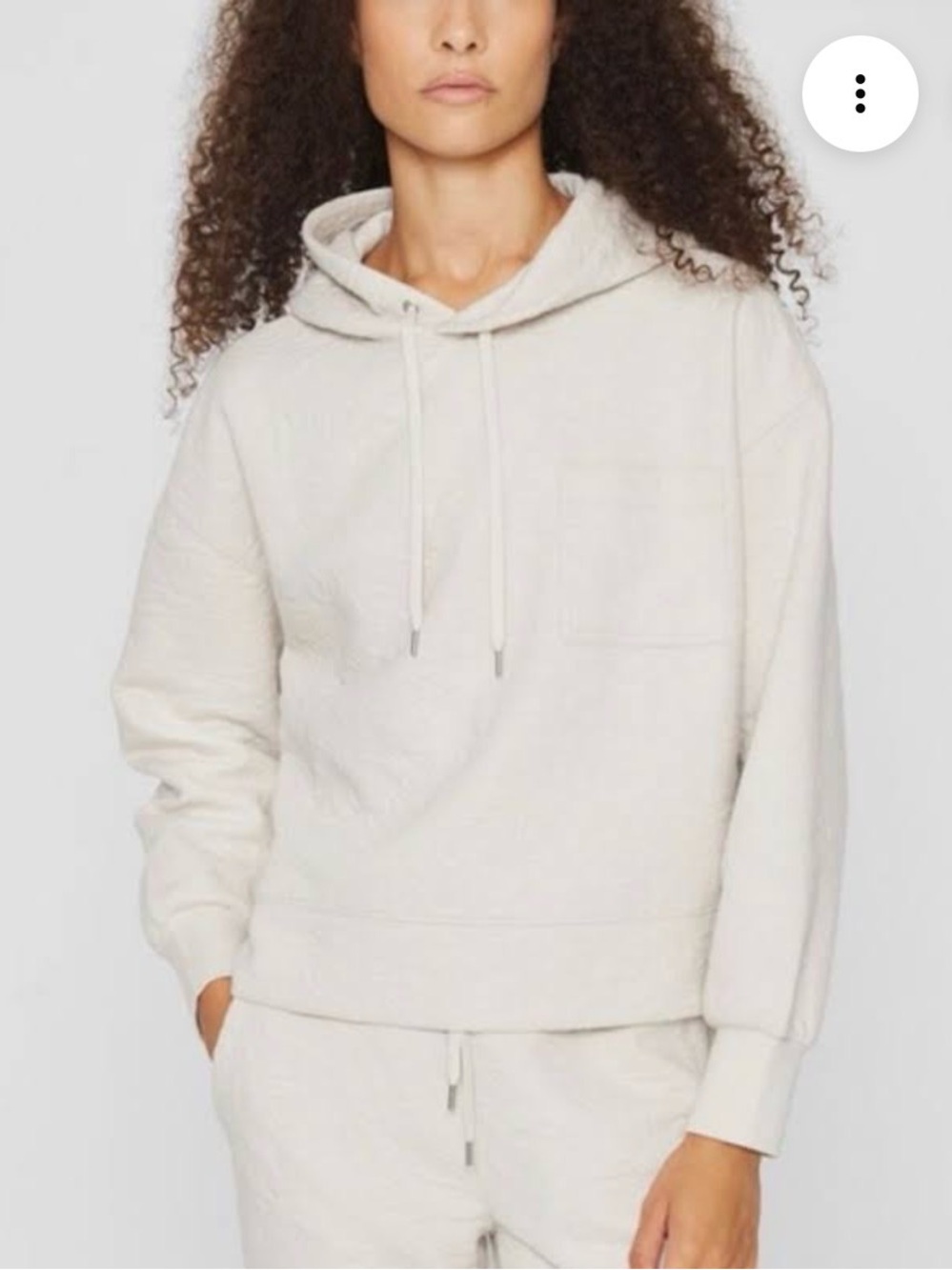 Club Monaco embossed cropped Hoodie